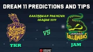 Dream11 Team Trinbago Knight Riders vs Jamaica Tallawahs Match 10 Caribbean Premier League 2019 – Cricket Prediction Tips For Today’s T20 Match TKR vs JAM at Jamaica